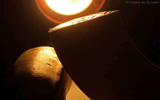Banane im Gegenlicht