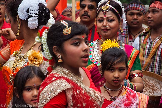 Bengalische Mädchen und Frauen