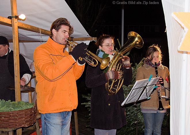 Bläser auf dem Weihnachtsmarkt