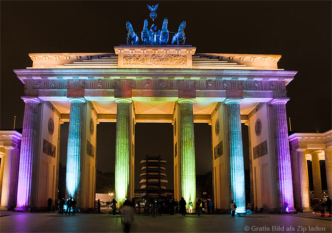 Brandenburger Tor beim Festival of Lights