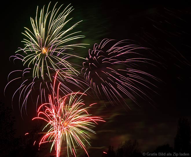 Feuerwerk beim Berliner Oktoberfest