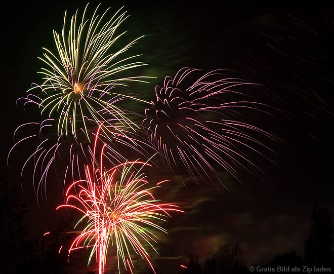 Feuerwerk beim Berliner Oktoberfest