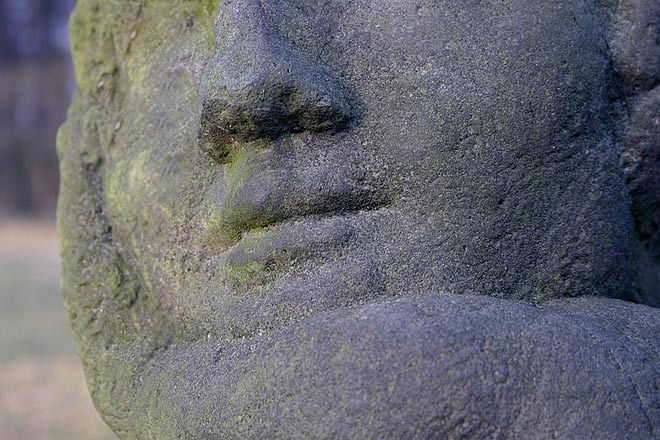 Gesicht in Stein