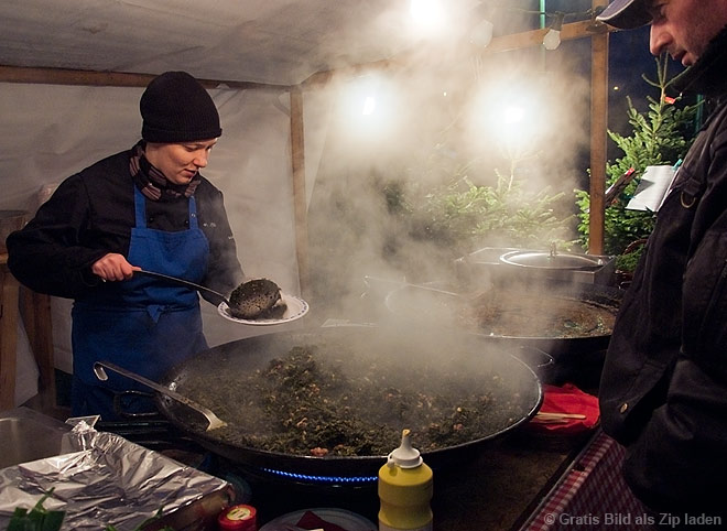 Grünkohl auf dem Weihnachtsmarkt