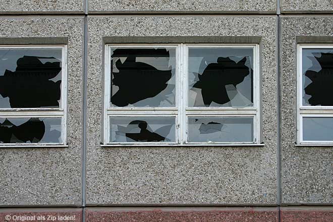 kaputte Fensterscheiben