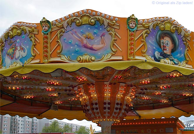 Karussell-Kitsch-Kulissen