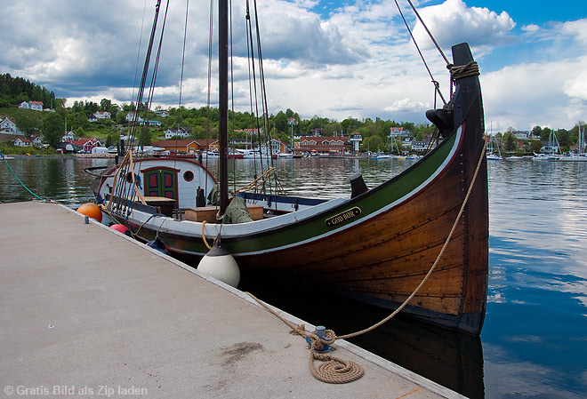 Hafen in Vollen - Norwegen