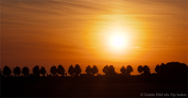 Sonnenuntergang hinterm Mörderberg
