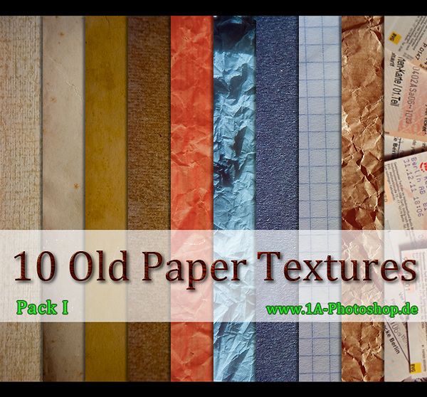 10 alte Papier Texturen