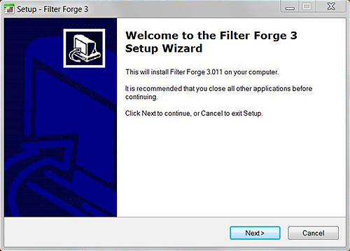 Installation Filter Forge - Bild 2