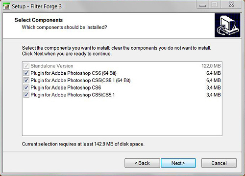 Installation Filter Forge - Bild 5
