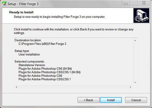 Installation Filter Forge - Bild 6