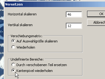 Filter Versetzen
